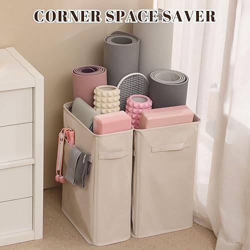 Miniatura 2 de Estantes de almacenamiento para esterillas de yoga, estante de almacenamiento de gimnasio en casa para rodillo de espuma, correa de yoga, tapetes