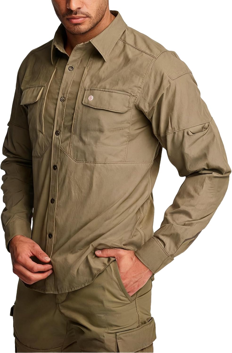 Men's UPF50+Sun Protection Shirt, Safari Shirt Men, Camisa Maja para Hombre
