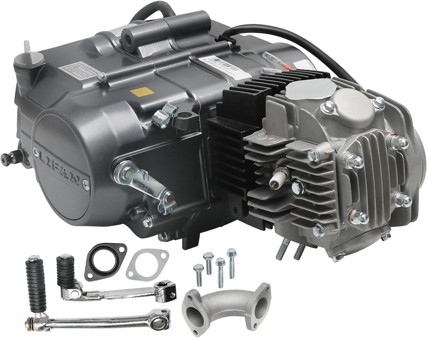 Lifan Complete 125cc 4-Stroke Engine Motor Kit, Pit Dirt Bike Engine Kit, Manual Clutch, Kick Start Motor for ATC70 CT70 CT90 CT110 CRF 50 XR50 XR70 Taotao DB17 CRF110 CRF70 Z50R ST90
