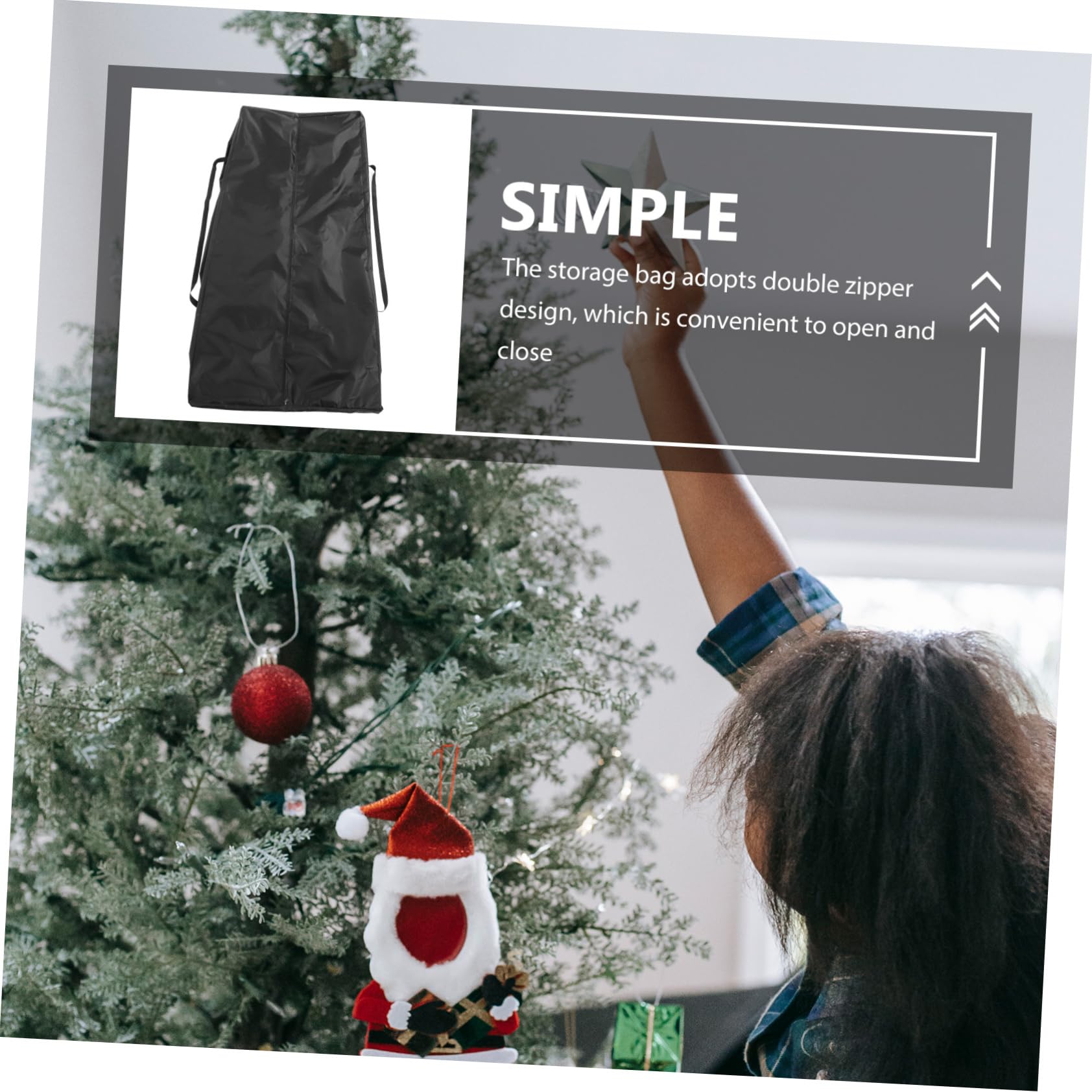 PRETYZOOM Borsa Portaoggetti in Tessuto Oxford Per Albero Di Natale Materasso Pieghevole e Cuscini Da Giardino Pieghevole e Resistente
