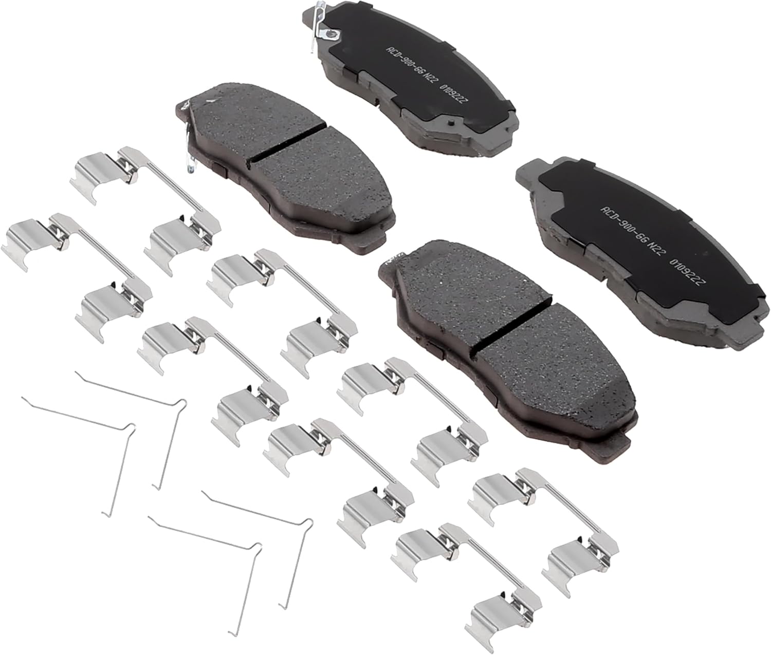 ACDelco Silver 14D914CHF2 (19430463) Ceramic Front Disc Brake Pad Set with Clips and Springs
