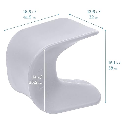 Miniatura 64 de ECR4Kids Asiento ondulado, altura del asiento de 14 a 15.1 pulgadas, taburete de perca, amarillo, paquete de 2 Amarillo,Negro -,Azul,Gris