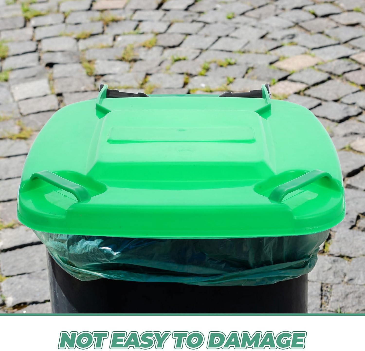 Kichvoe Garbage Bin Lid 30l Plastic Trash Can Cover round Waste Bucket Lid with Flap Odor Protection for Outdoor and Indoor Trash Containers