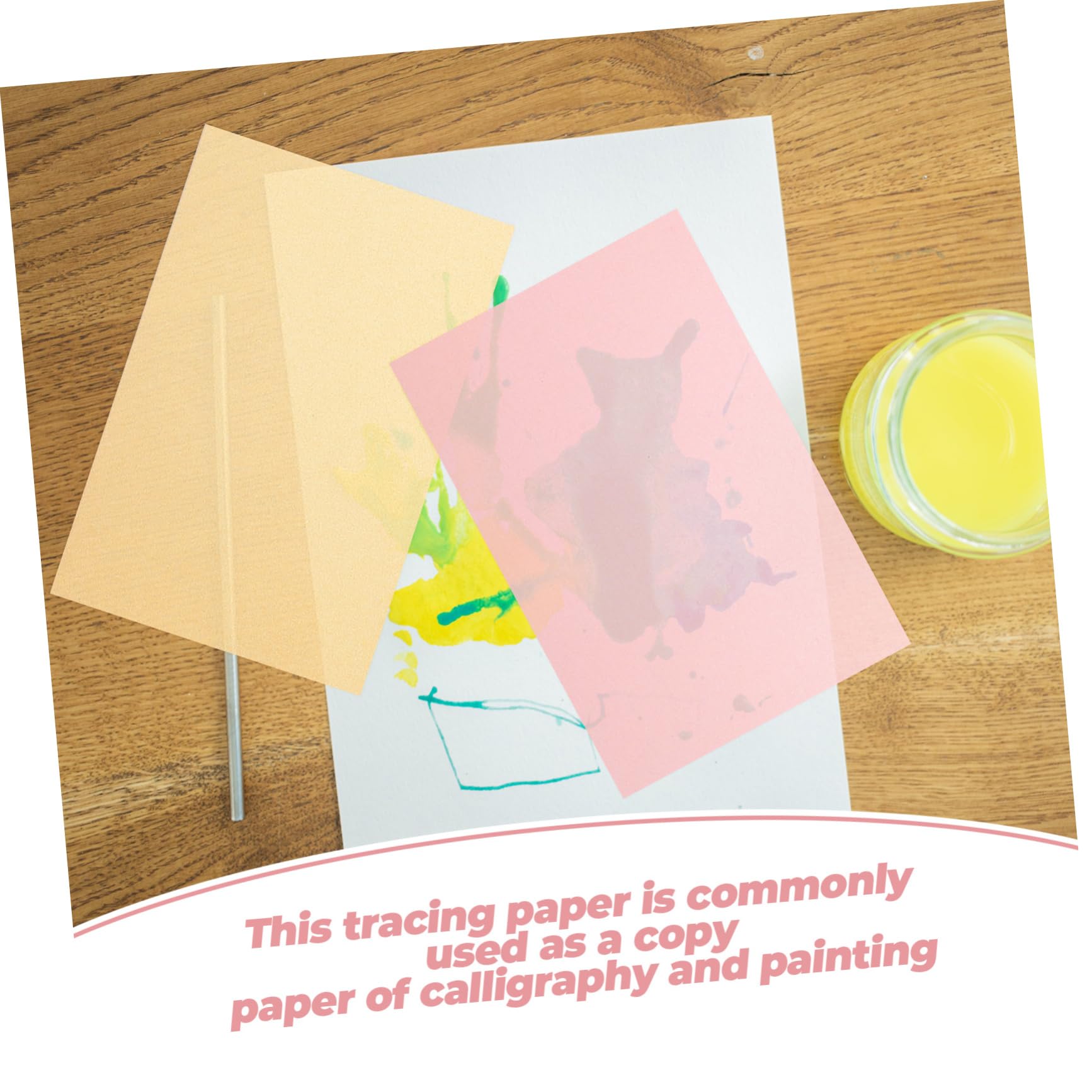 VILLCASE 5 Set Di Accessori Per Pittura Carta Da Trasferimento Carta Da Lucido Per Disegno Artistico E Calligrafia 50 Pezzi*5