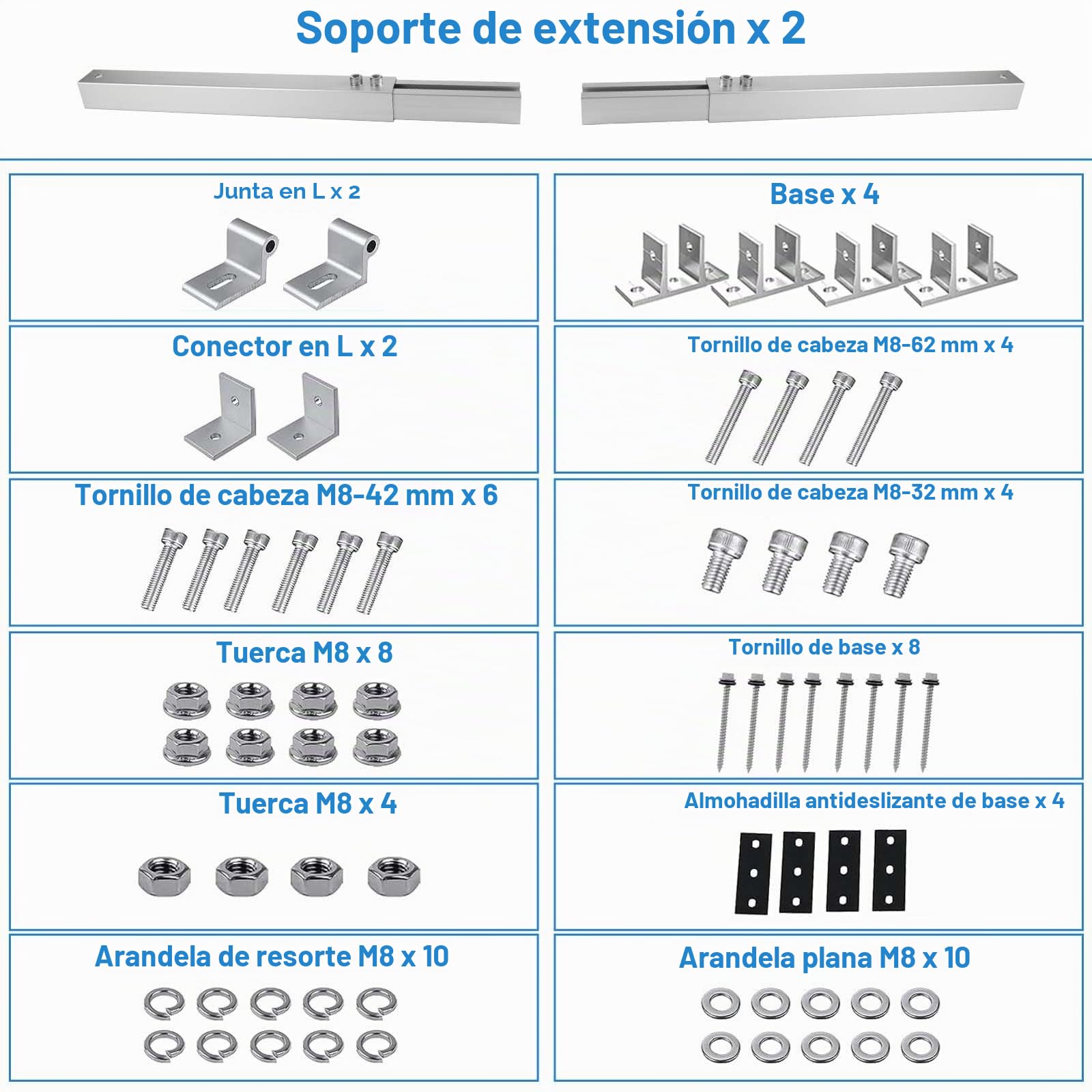 Royouzi Soporte para Panel Solar,1 Pares de Soporte para Panel Solar de Suelo de Aluminio con áNgulo Ajustable de 15°-30°, Adecuado para Barcos, Autocaravanas, Sistemas de Techo Fuera de La Red (1)