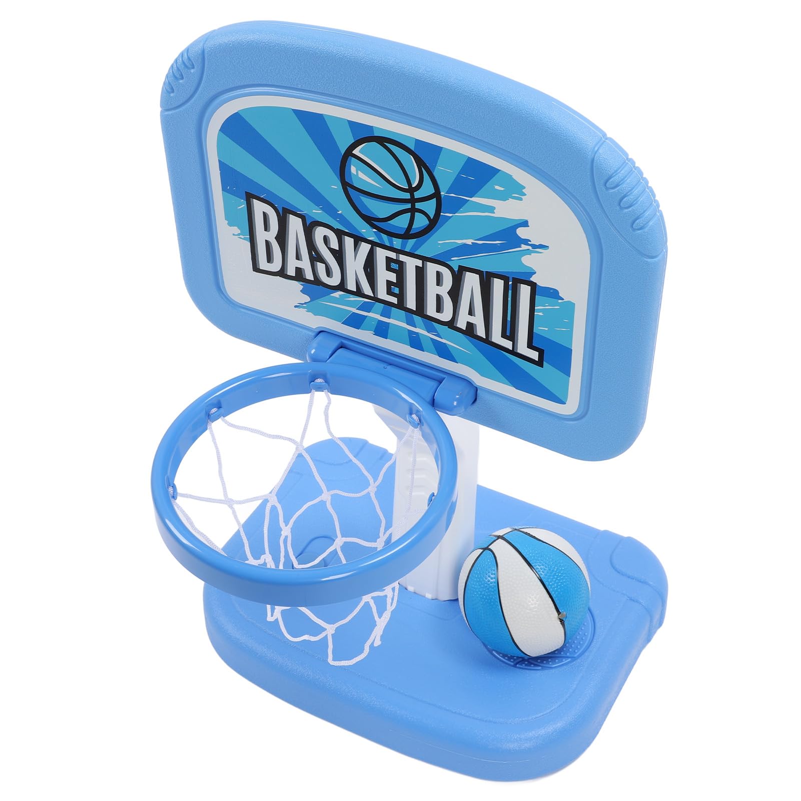 Pilipane Pool Basketball Hoop Verstellbare Höhe Interaktives Basketballspiel am Pool mit 2 Bällen Pumpe für Kinder im Innenbereich im Freien