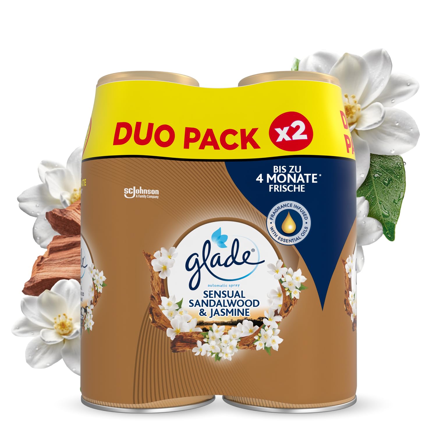 Glade Automatic Spray Nachfüller, Mit ätherischen Ölen, 2er-Pack