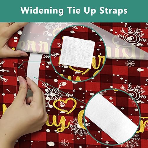 Miniatura 5 de Cortinas de puerta para ventanas de puerta, cortinas de ventana de puerta de reno de Navidad para puerta de vidrio francesa, aislamiento térmico de