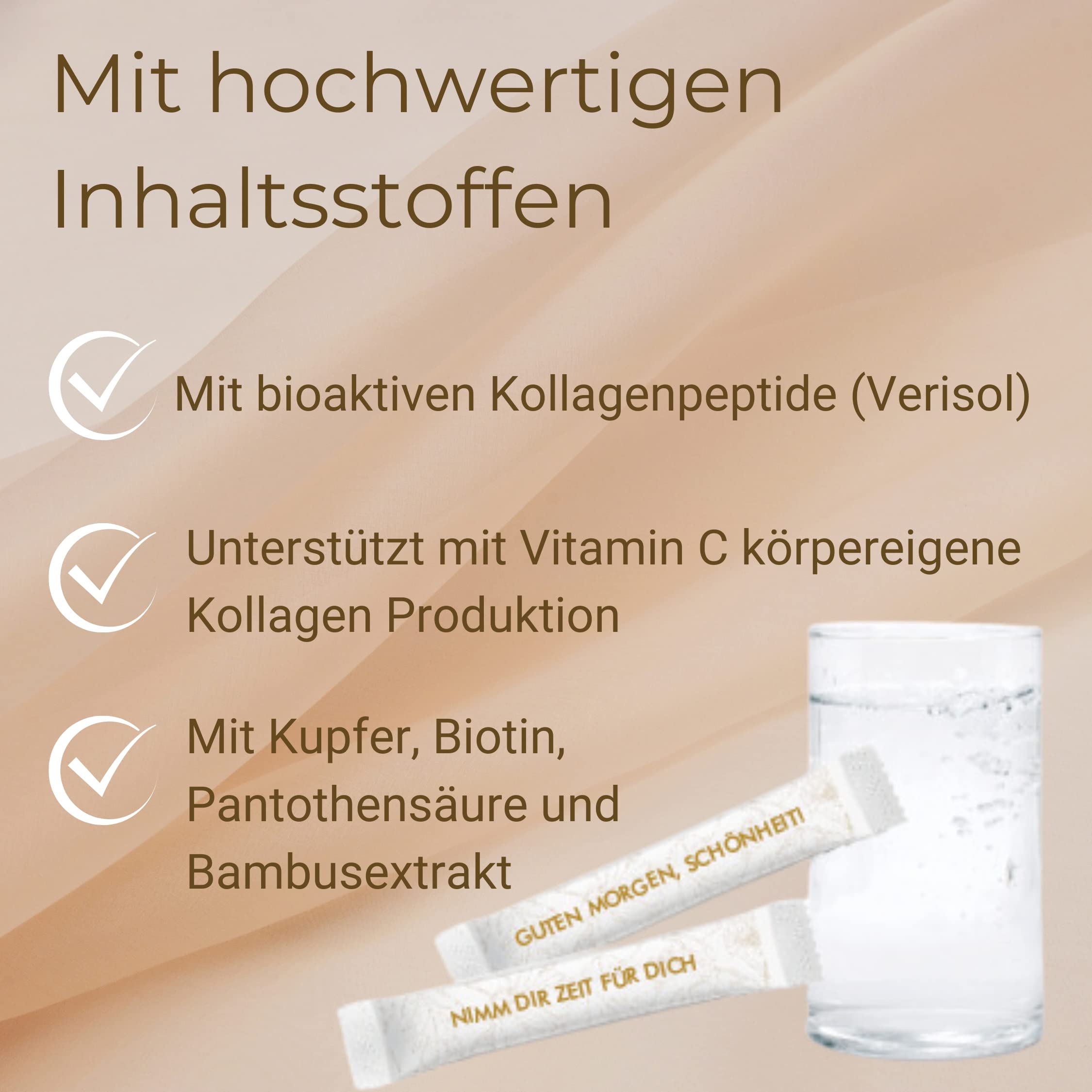 Collagen Complex, Anti Aging für die Haut mit Verisol Collagen peptiden, angenehm fruchtiger Geschmack, Nahrungsergänzungsmittel (1 x 28 Sticks zum Auflösen)