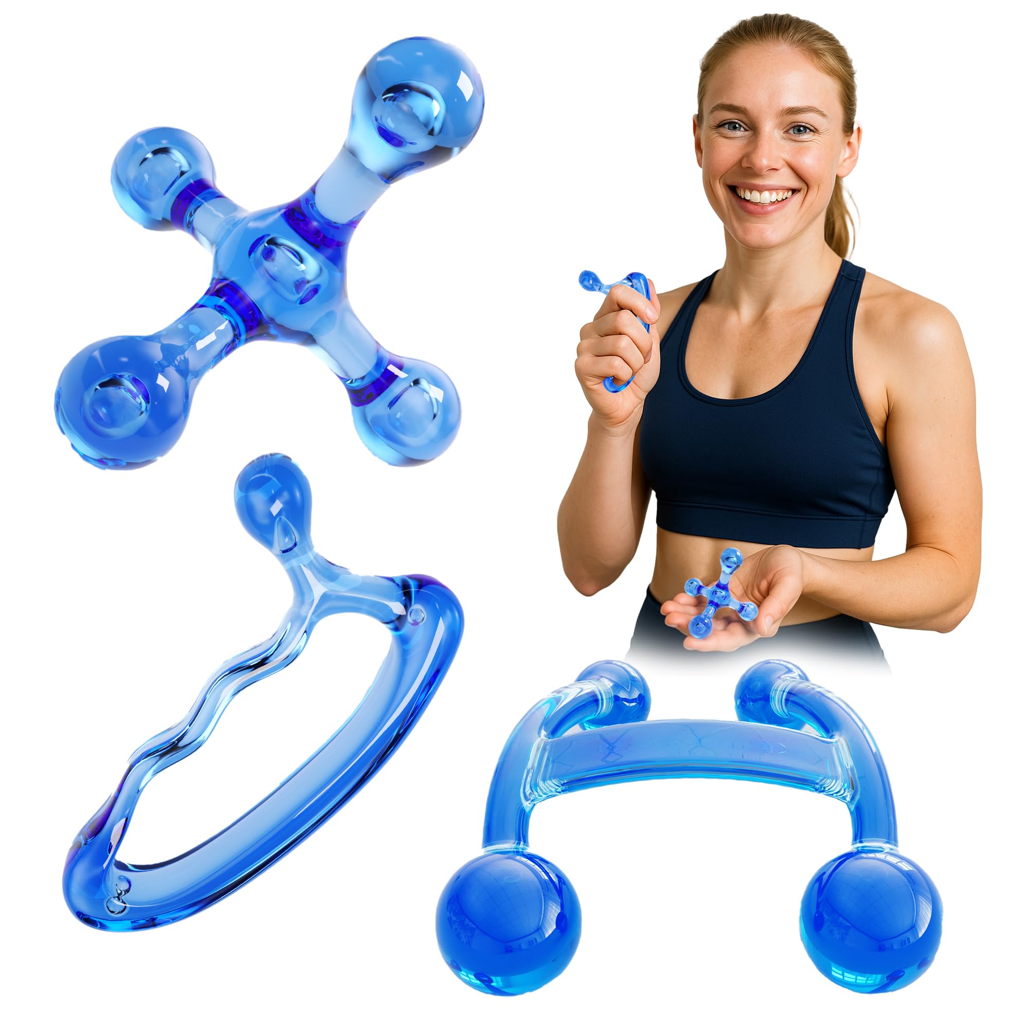 Amazon.co.jp: 英国ResultSport ツボ押し 棒 3種類セットで様々なな形