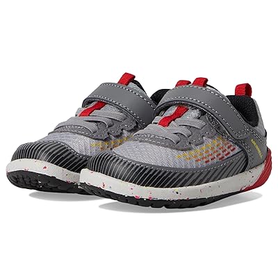 Merrell Kids Bare Steps Sports (Toddler) Kids Shoes Grey/Lava