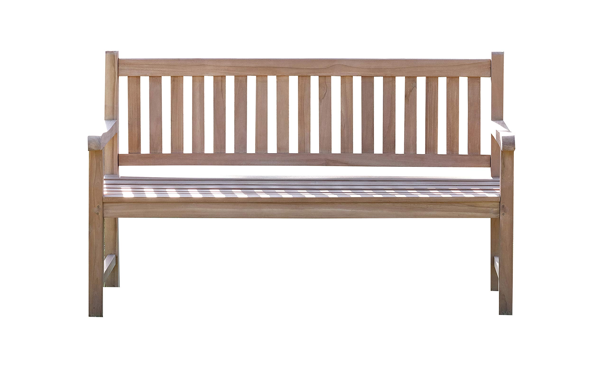 Bletchley 3 Seater Solid Teak Garden Bench 1.5 m