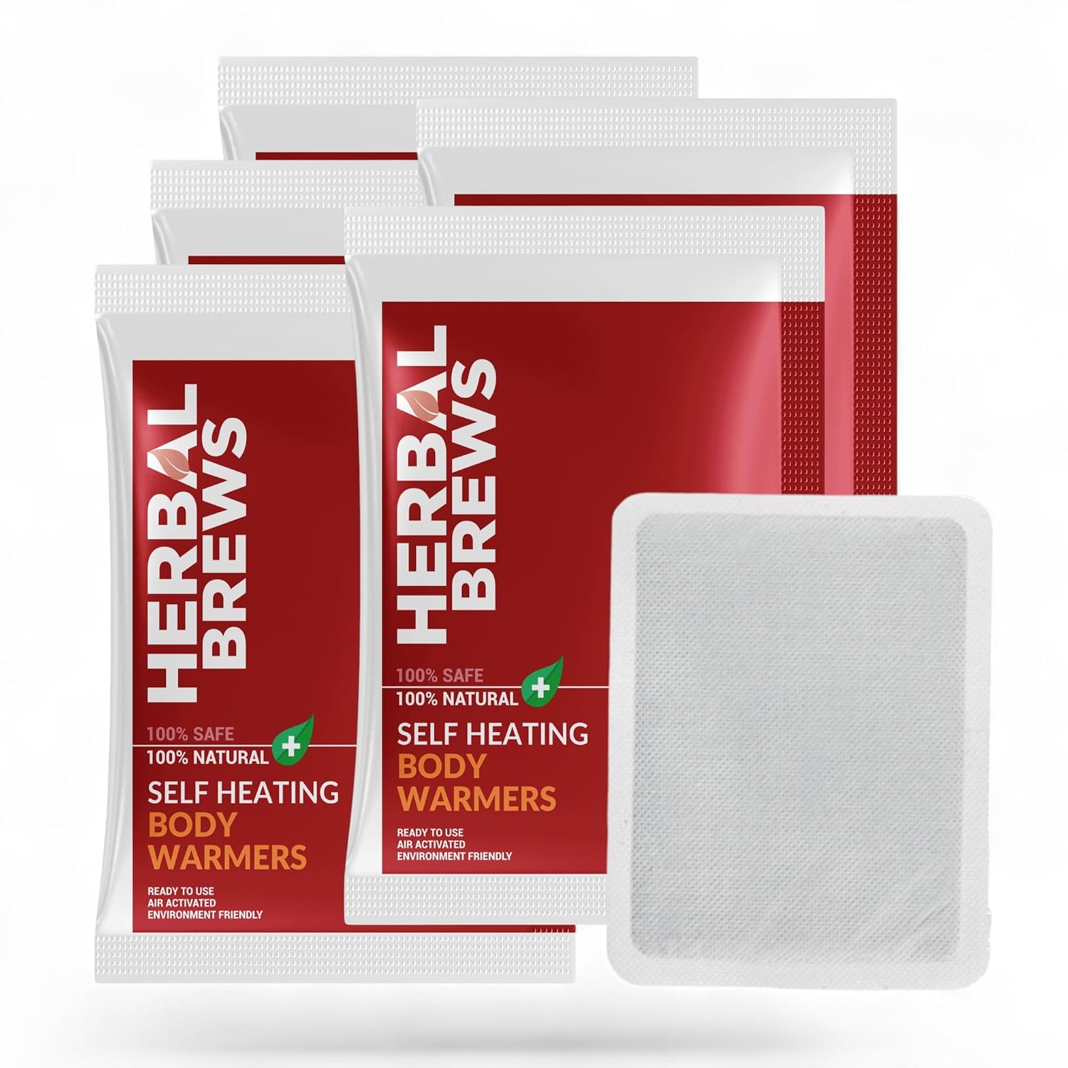 Herbal Brews – Body warmers Heat Pouch – Self Heating Warmer – Body Warmer Pouch, Long Lasting Natural Safe and Odorless Single Use Air Activated Heat Packs for Body, Up to 10 Hours of Heat – 5 Pcs Herbal Brews – Body warmers Heat Pouch – Self Heating Warmer – Body Warmer Pouch, Long Lasting Natural Safe and Odorless Single Use Air Activated Heat Packs for Body, Up to 10 Hours of Heat – 5 Pcs