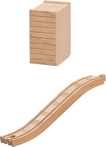 Miniatura 3 de Thomas & Friends Ferrocarril de madera, serie Ascending Track & Riser Pack - Funciona con pilas