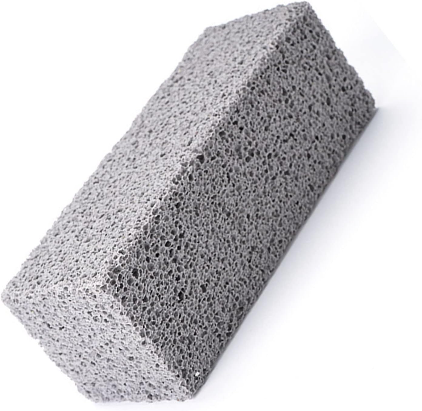 2Pcs Pumice Stone for Toilet Bowl Cleaning, Pumice Stone Toilet Cleaner Brush Hard Water Ring Remover with Long Handle for Bath/Pool/Kitchen