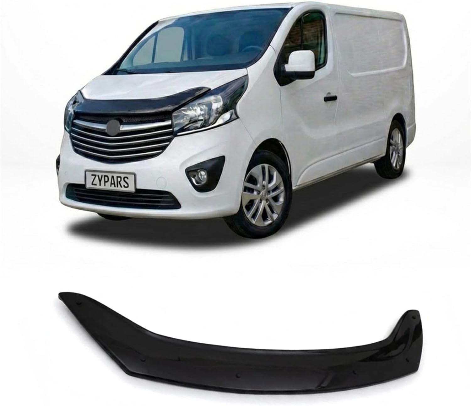 Hood Deflector Guard fits Fiat Talento 2016-2026 EU Bugflector Bug & Bonnet Shields, Black ABS Hood Protector, Protects from Particles & Bug, All Weather Car Exterior Accessories