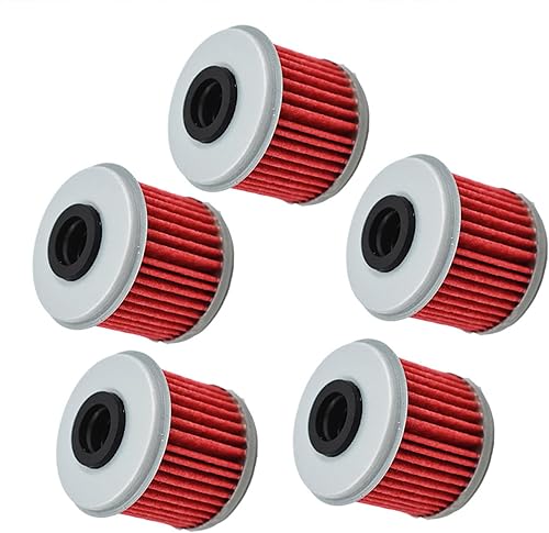 Miniatura 1 de 5 filtros de aceite de motocicleta de repuesto para Honda CRF150R CRF150RB CRF 150 250 450 CRF250R CRF250X CRF450R CRF450X TRX450R rojo