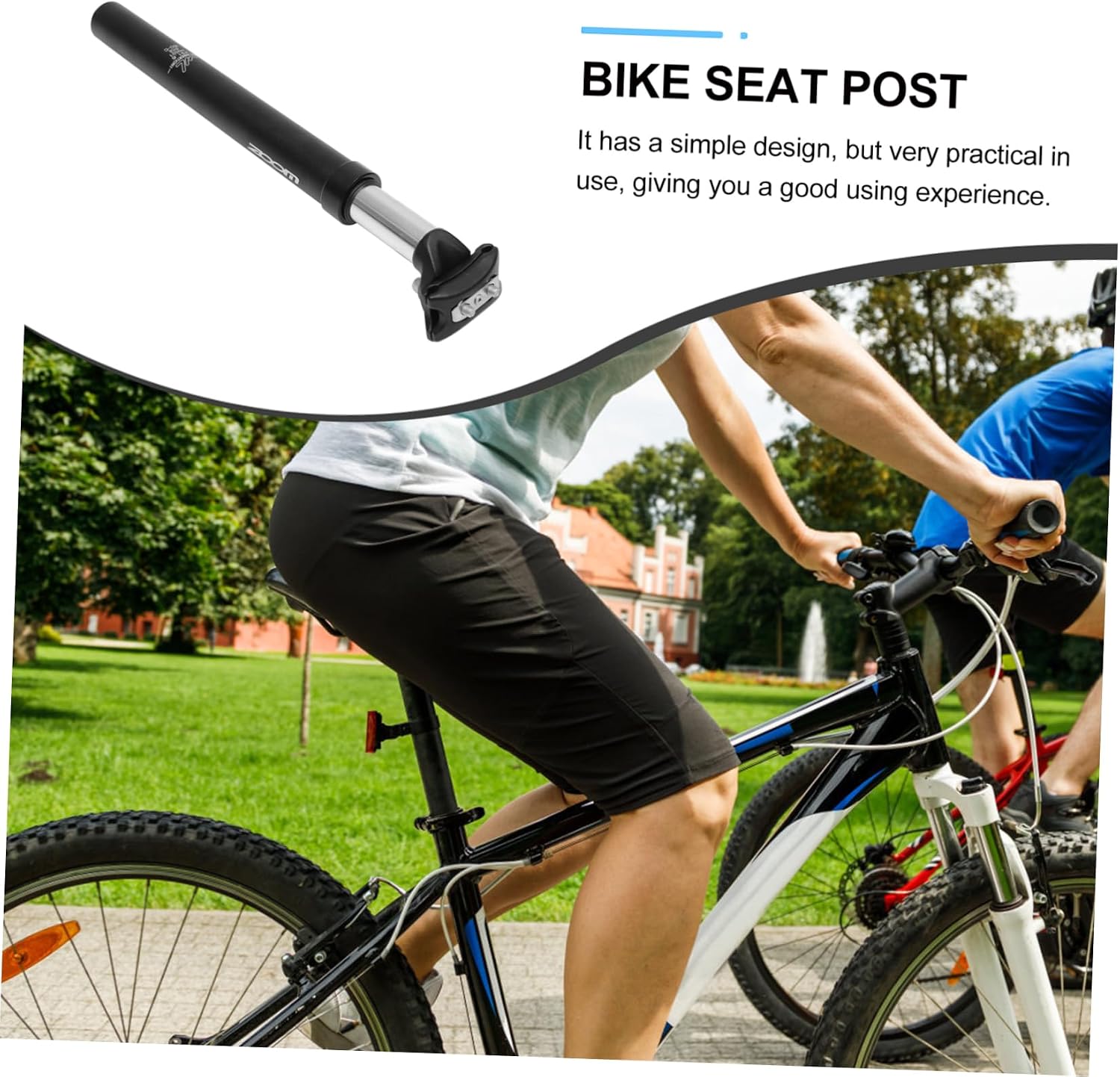 Bike Suspension Seatpost Shock Absorption Aluminium Alloy Adjustable Seat Post for Mountain and Road Bikes Easy Install Suitable for Bicycles