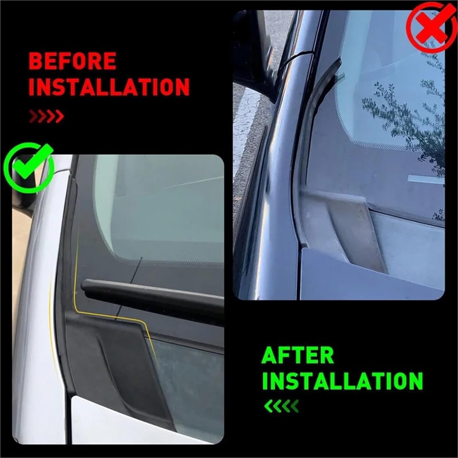 Wiper Side Cowl Cover Trim Panel for Toyota for Sienna 2011-2020 Front Windshield Wiper Side Trim Cover Water Deflector Cowl Plate 53867-08020