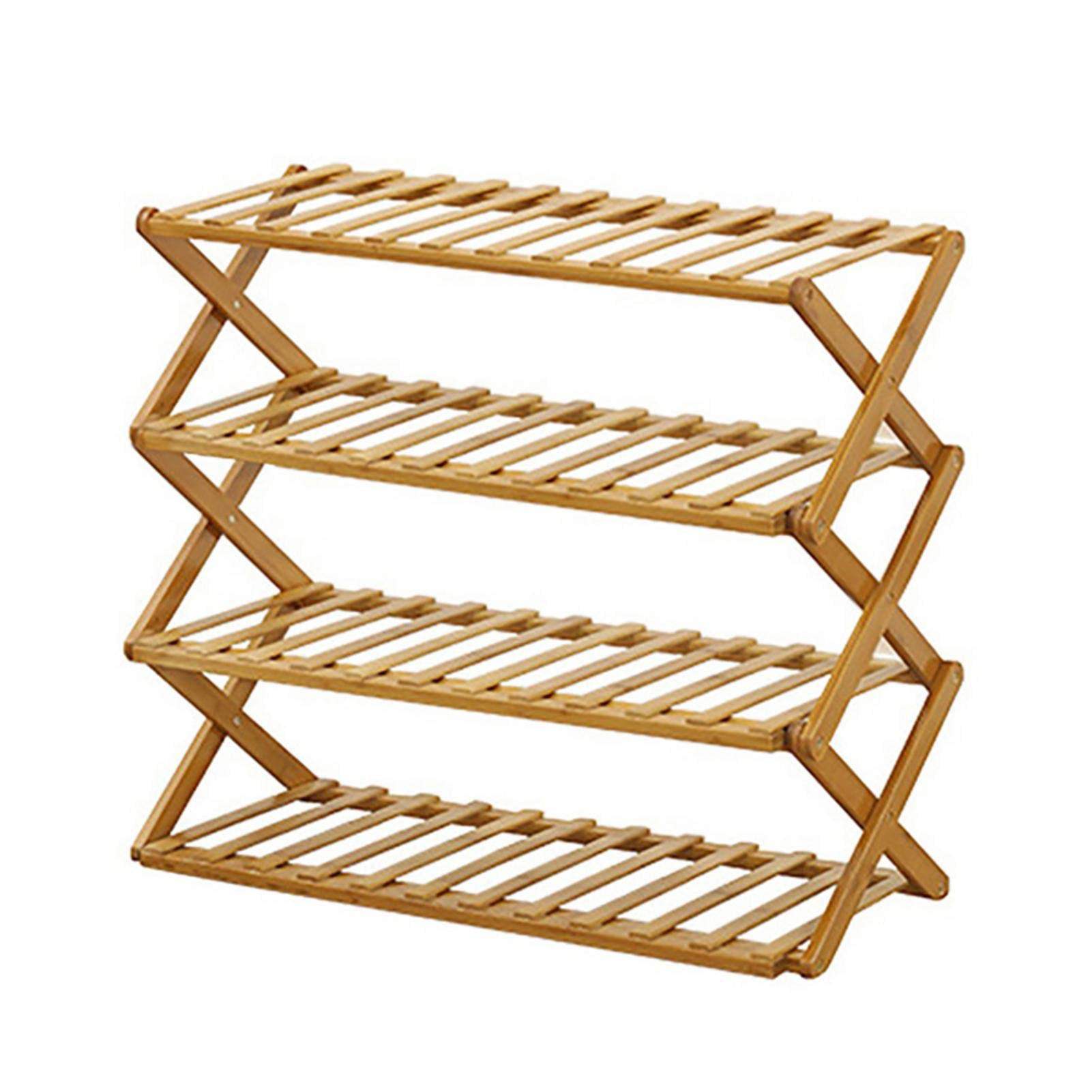 BAOK Shoe Rack,Multi-tier Wooden Shoe Rack | Installation-Free Shoe Rack, Multifunctional Freestanding Shoe Rack For Closet, Entryway, Balcony, Living Room, Bedroom