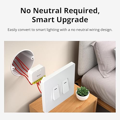 Miniatura 4 de SONOFF Interruptor inteligente MINI Duo-L Zigbee, sin cable neutro, Zigbee 3.0, doble canal, diseño compacto, funciona con Alexa, Google Home