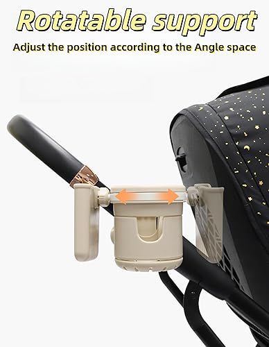 Miniatura 5 de Portavasos 3 en 1, accesorios para cochecito de bebé con soporte para botella, soporte para teléfono y carrito de bebidas para cochecitos, perfecto