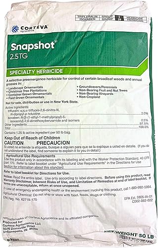 Snapshot 2.5 TG 50# Bag- Pre-Emergent Herbicide Trifluralin & Isoxaben