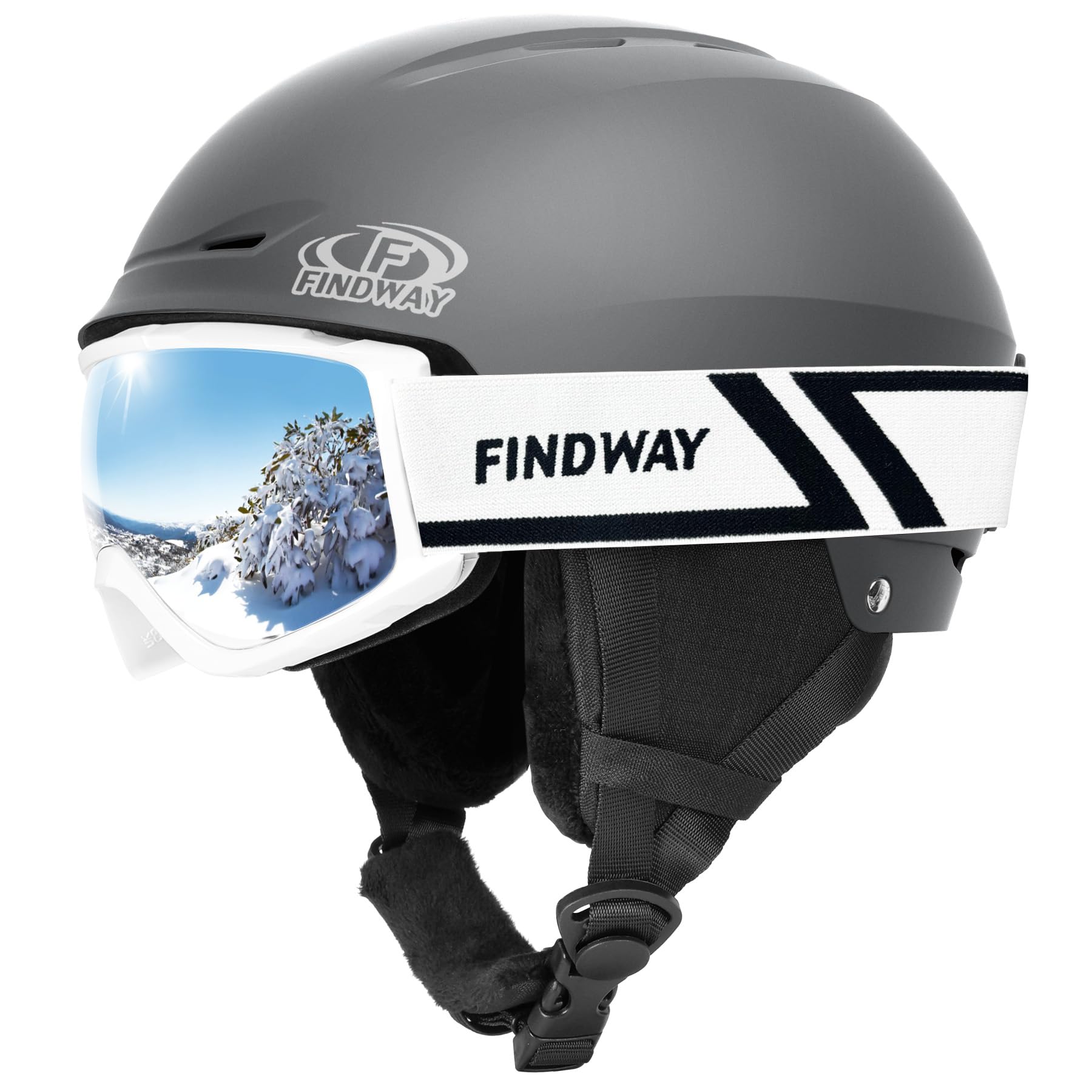 Findway Ski Helmet Set with Goggles