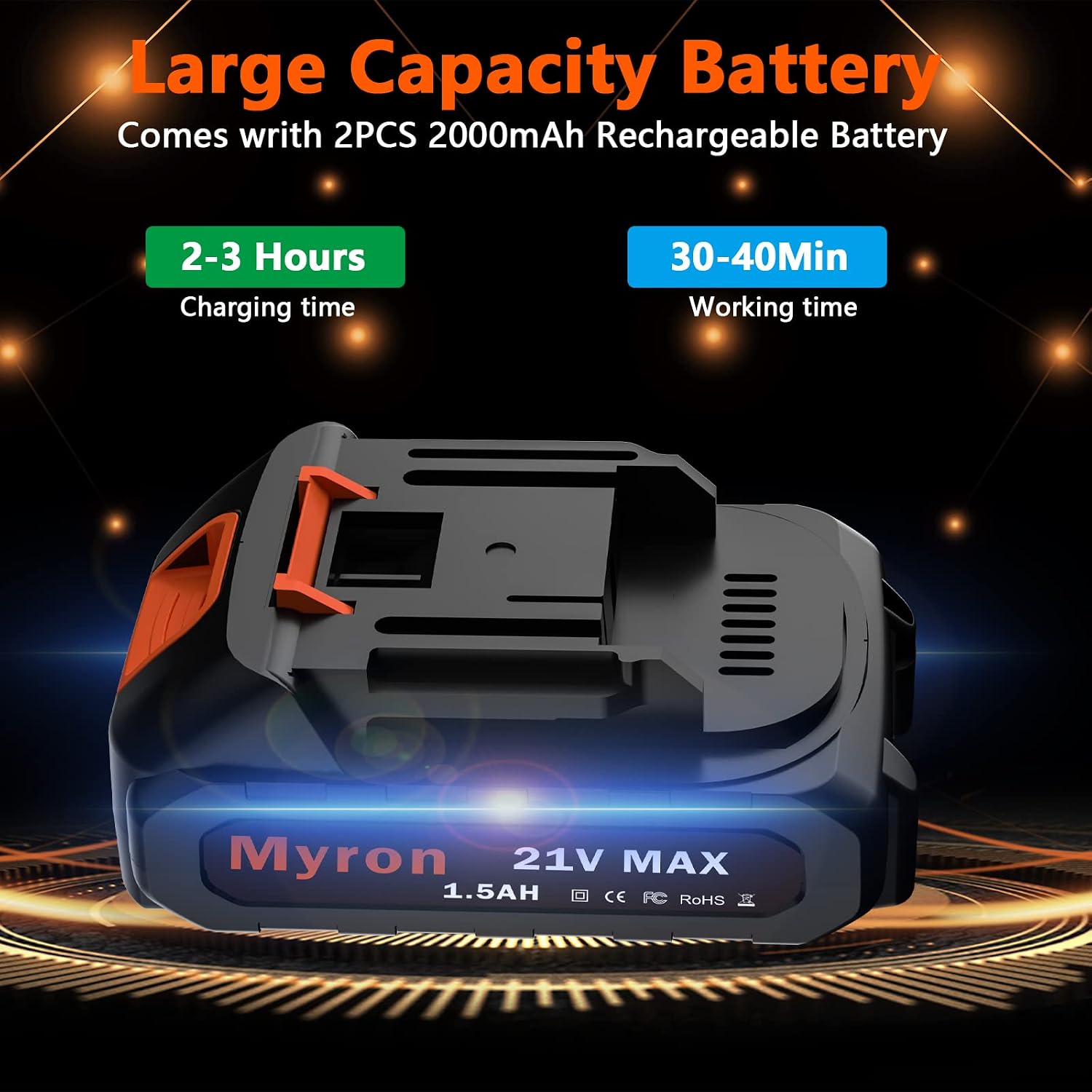 Mini Chainsaw Cordless, 6&4 Inch Battery Powered Chain Saw with 2 Batteries, 4 Chains, Charger, 21V Upgraded Handheld Portable Electric Chainsaw for Tree Trimming, Branch and Wood Cutting