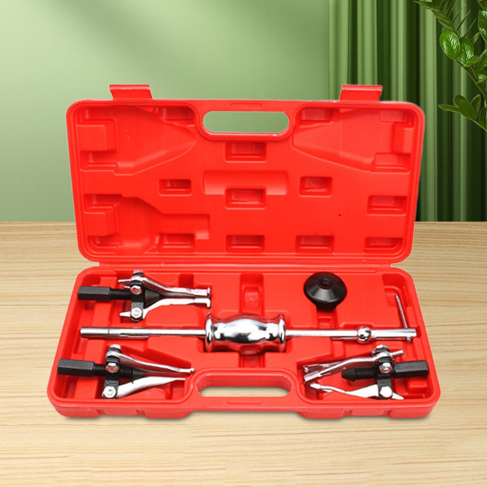 Extractor de engranajes de 3 mordazas, confiable, con martillo | deslizante, eficiente, con ajustes internos y externos, para rodamientos, accesorio