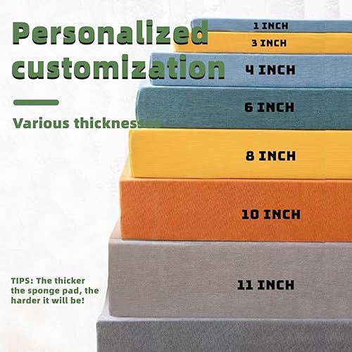 Miniatura 2 de Cojín de banco personalizado,Cojines personalizados para exteriores,Cojín de banco cortado a tamaño,Cojín de banco antideslizante, duradero, lavable