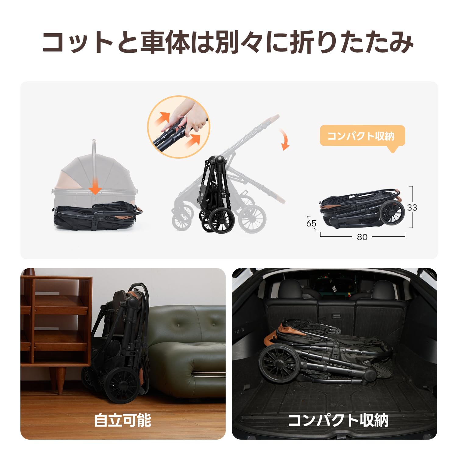 Amazon.co.jp: 【中型犬専用】PETTENA ペットカート 中型犬 犬カート