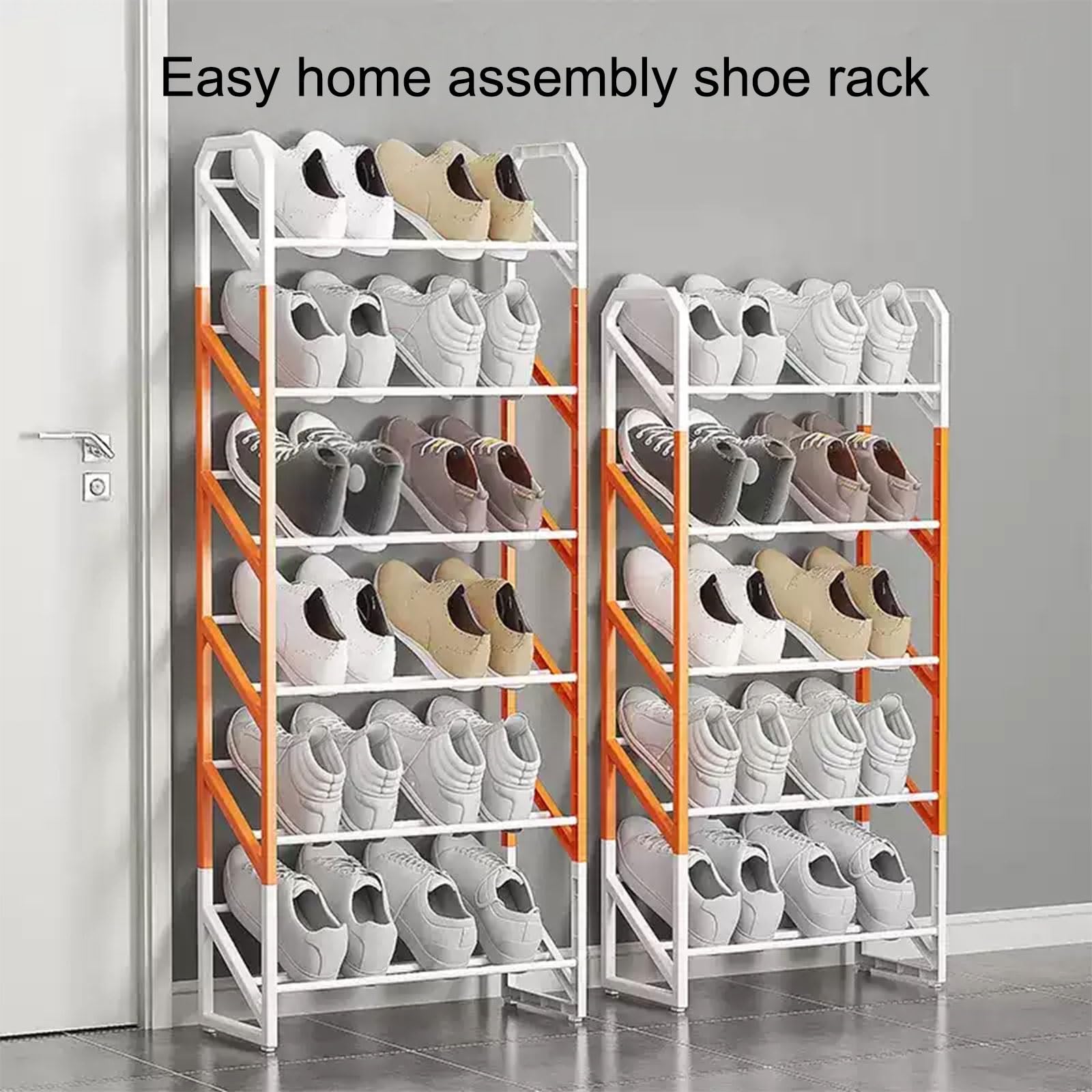 JHDXL Scarpiera Verticale, Organizzatore Per Scarpe, Scarpiera Quadrata, Organizzazione Verticale For Armadio For Borse E Scarpe, Scaffale For Scarpe, Organizer(Black,87.6CM/34.4in)