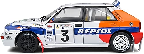 Miniatura 4 de Lancia Delta HF Integrale #3 "Acropolis Rally (1993) "Serie de competencia 118 Modelo de coche fundido a presión por Solido S1807802