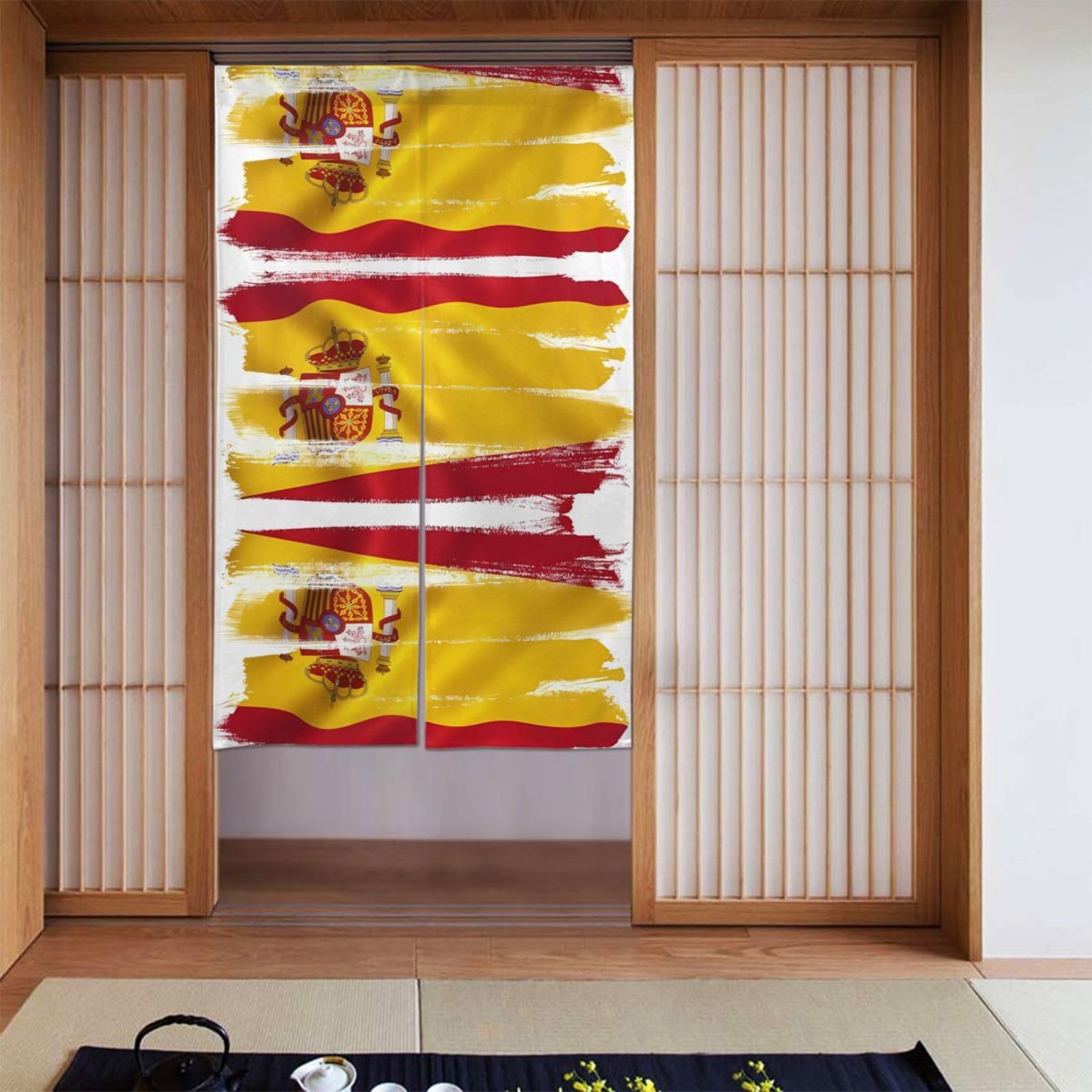 Rideaux occultants de chambre motif Jamaïque 142x86cm pour isolation lumineuse