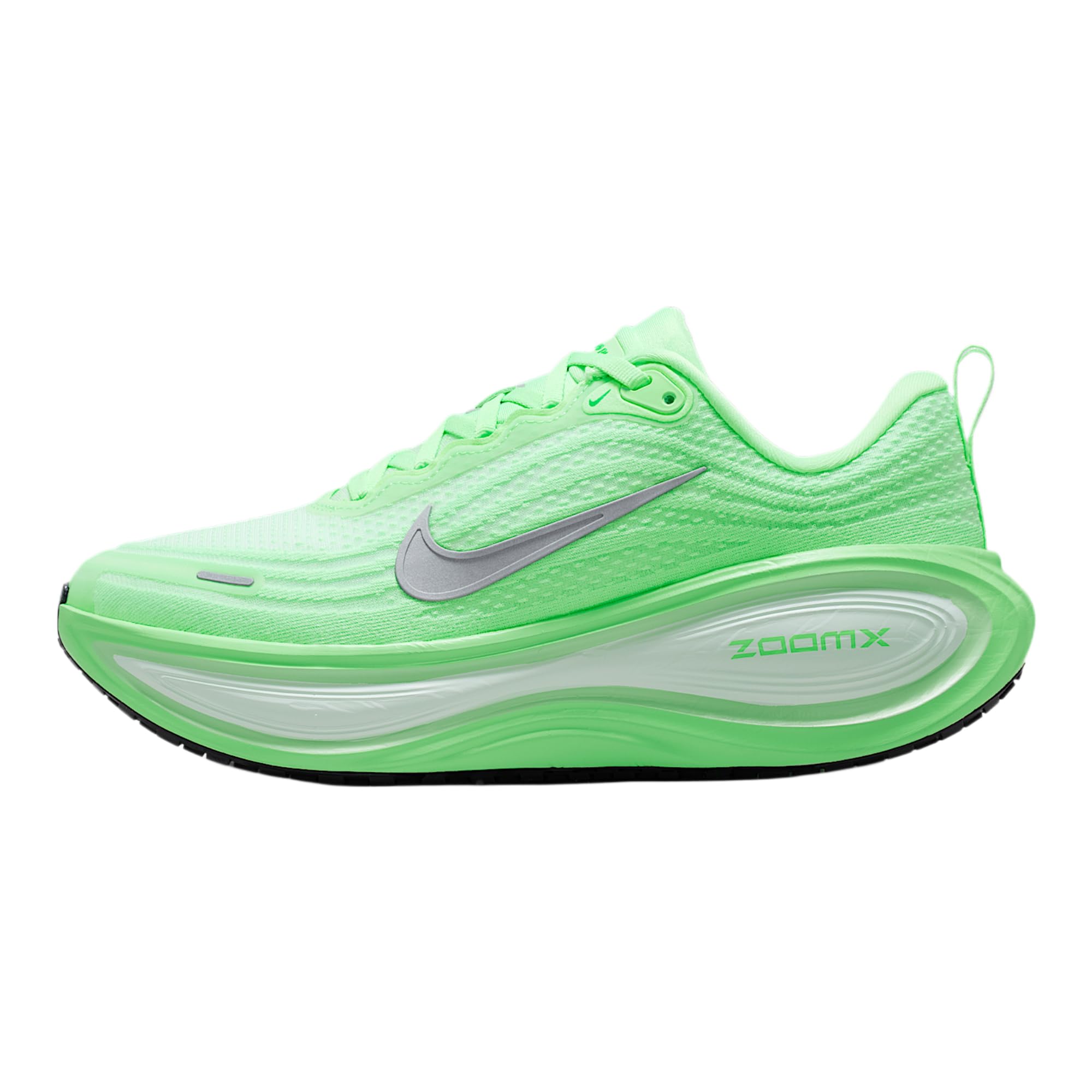 Vomero Plus Women's Road Running Shoes (White/Illusion Green/Cucumber Calm/Metallic Silver)