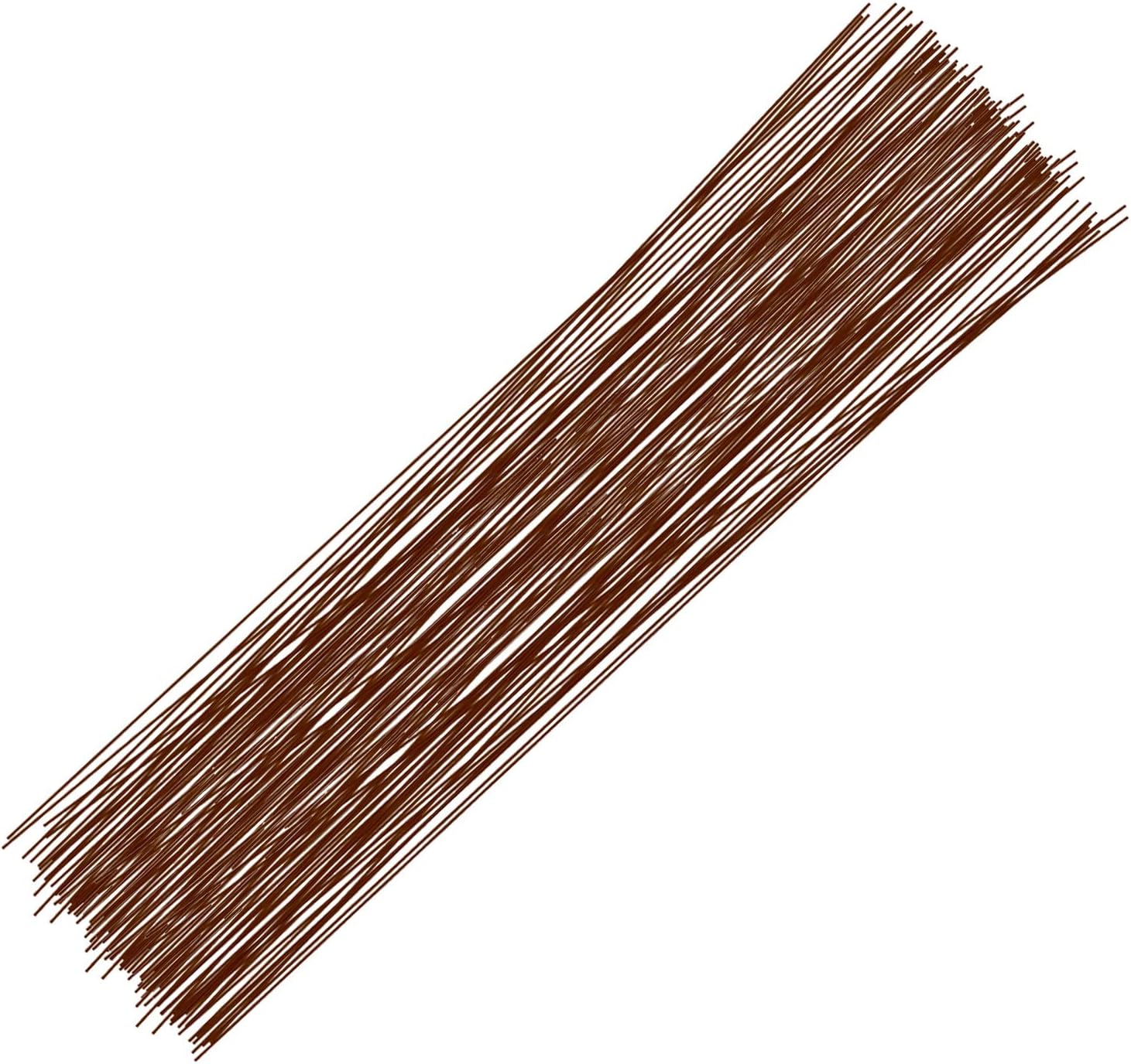 Floral Wire 26 Gauge, 100 Pcs Brown Florist Wire Flower Wire Stems Floral Wire for Crafts, Bouquet Stem Wrapping, Wreath Making, Flower Arrangement Supplies(14 Inch)