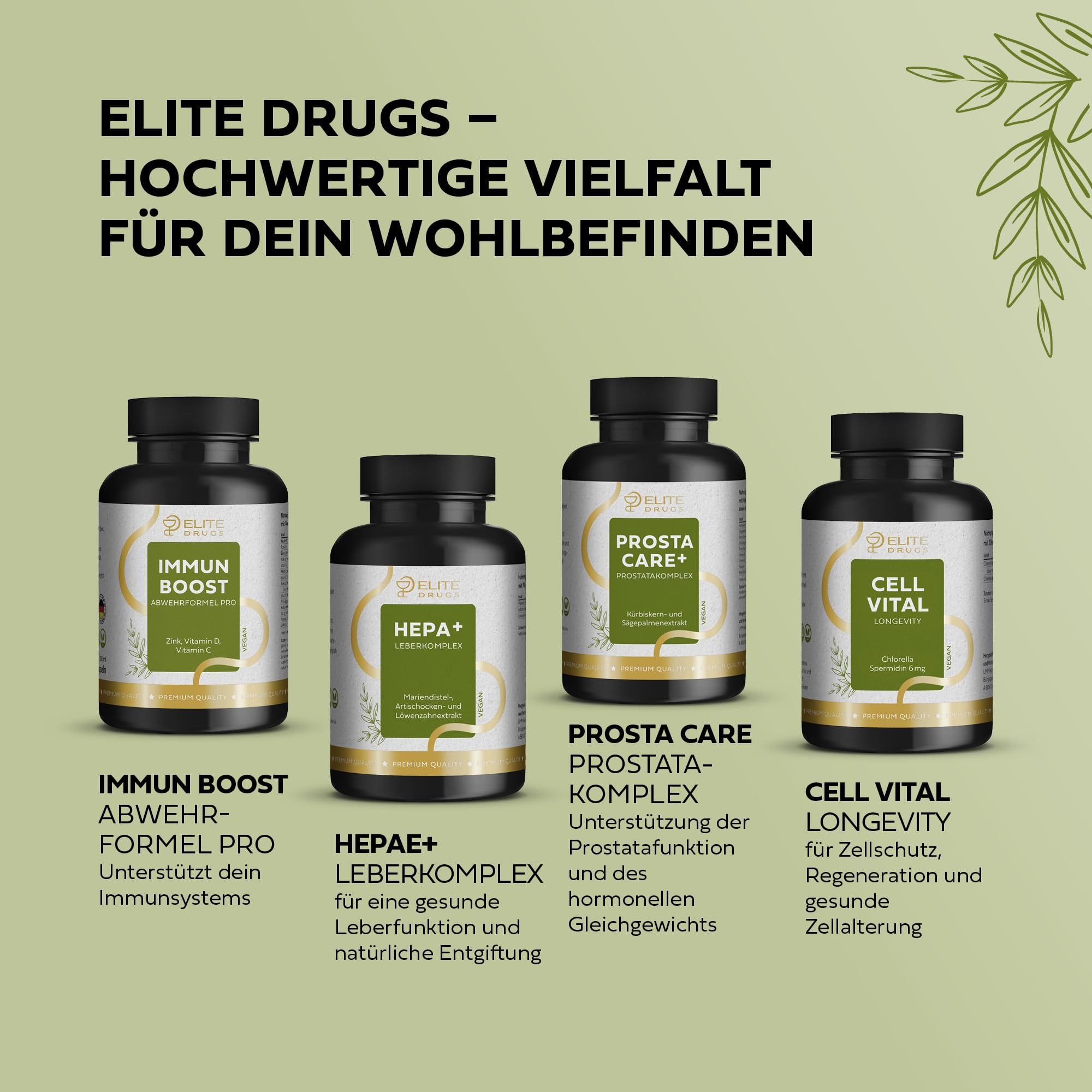 Prosta Care Plus - Prostata Komplex Kapseln 120 Vegan Hochdosiert - Sägepalmenextrakt, Kürbiskern, Beta-Sitosterol mit Zink, Vitamin B & Folsäure - Männer ab 40 - Laborgeprüft - 2 Monatsvorrat