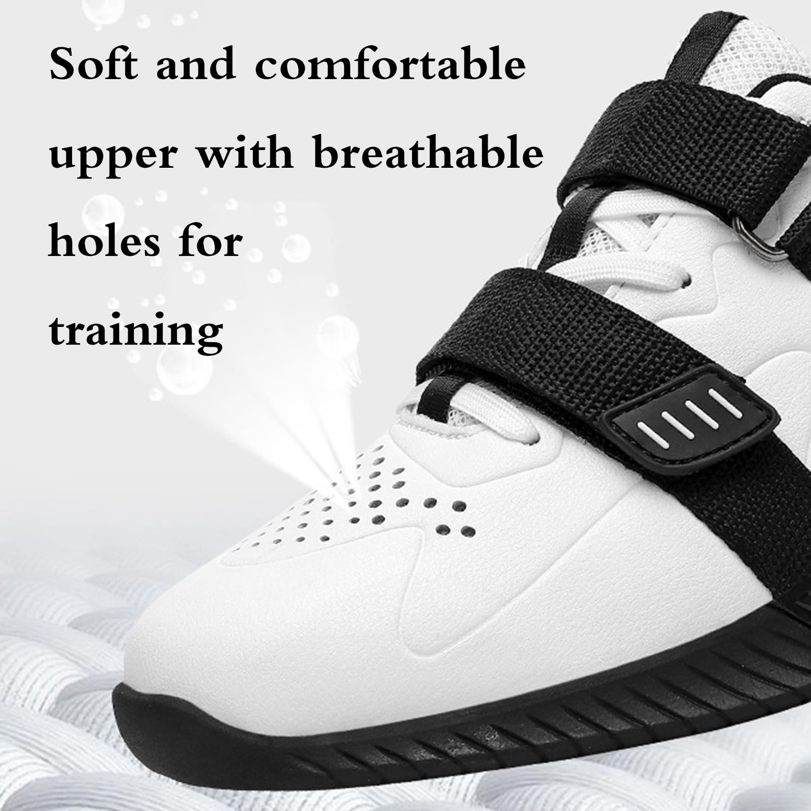 Scarpe Powerlifting,Scarpe Sollevamento Pesi Uomo,Scarpe da Stacco Uomo Donna,Scarpe da Cross Trainer,Antiscivolo E Stabili,Morbido,Flessibile,per Palestra Indoor Sollevamento Pesi