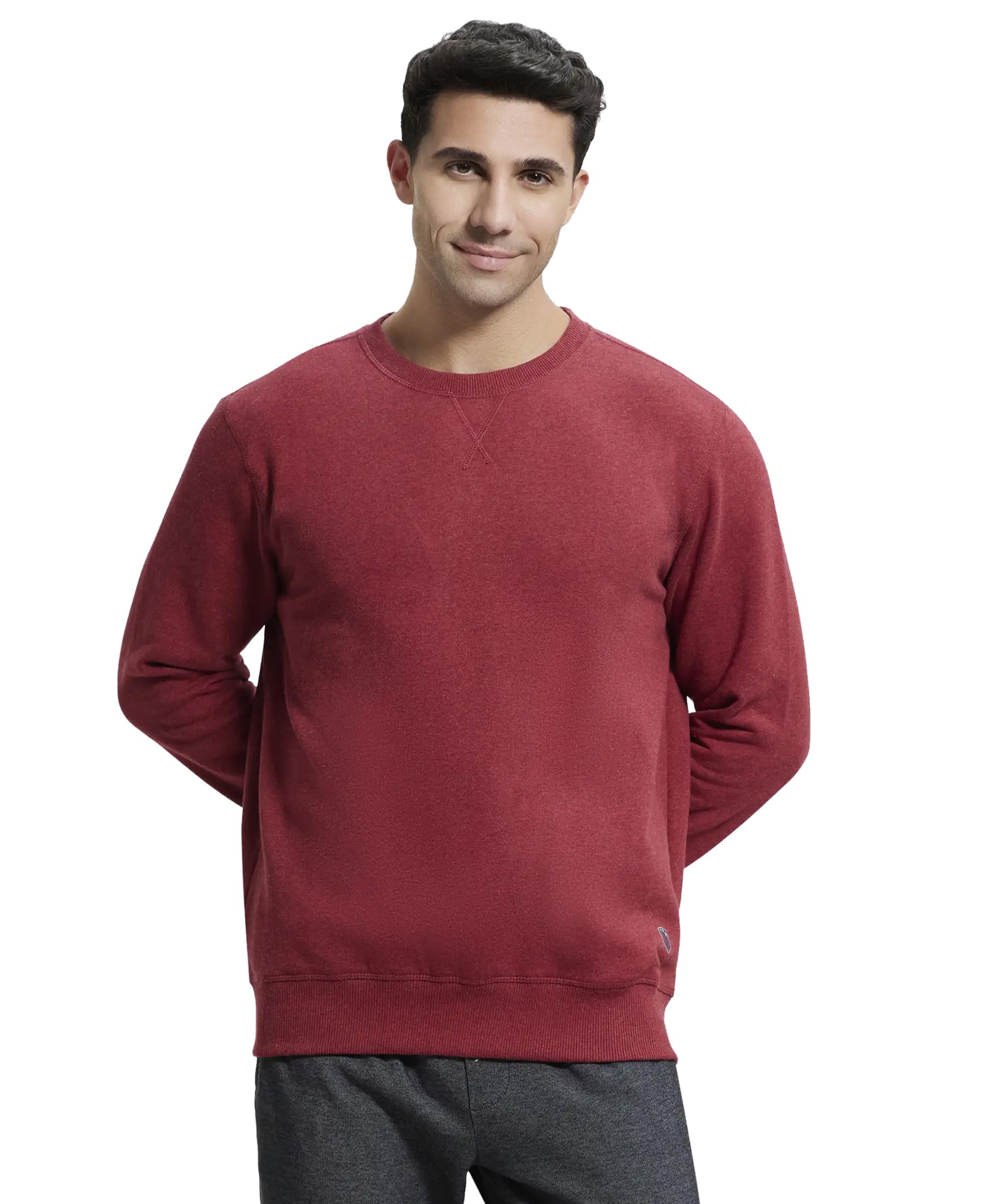 US92 Men Super Combed Cotton Rich Fleece Sweatshirt with StayWarm Technology-image-39