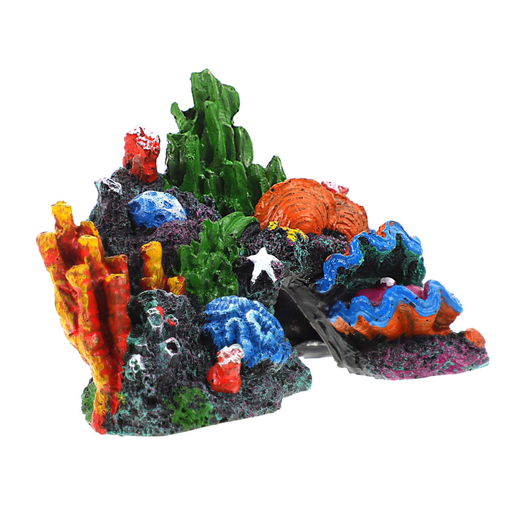 HANABASS 3piezas Decoración De Acuario De Coral Artificial Adorno De Coral para Peceras Accesorio De Acuario para Pequeños Peces y Tortugas De Agua Dulce y Salada