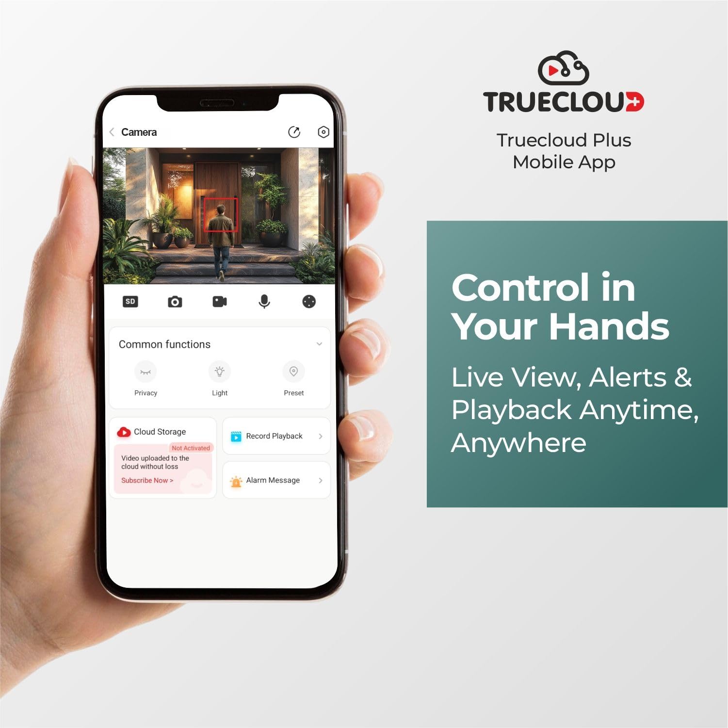 Trueview 3MP Wi-Fi All Time Colour Mini Pan-tilt CCTV Camera | STQC Approved | 360° Pan Tilt | Human Detection | 2-Way Audio | Supports 256 GB Memory Card & Cloud | Alexa | T18290S 2026 Edition 3