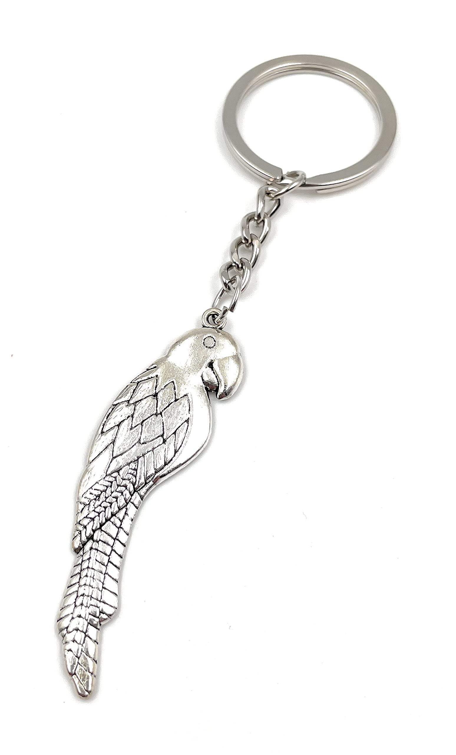 Onwomania Schlüsselanhänger Papagei Tukan Vogel – Metall, Glücksbringer, Geschenk Für Männer, Frauen, Kinder