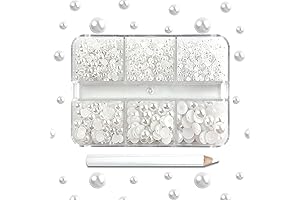 Half-Round Flatback Pearl Charms for Versatile Nail Art and Crafting