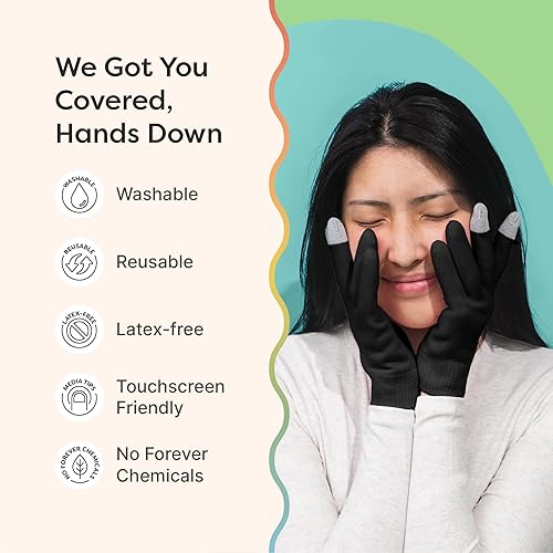 Miniatura 7 de ZenToes Guantes hidratantes con forro de gel, tratamiento para manos secas, 1 par de guantes hidratantes para curación de manos agrietadas, reparan