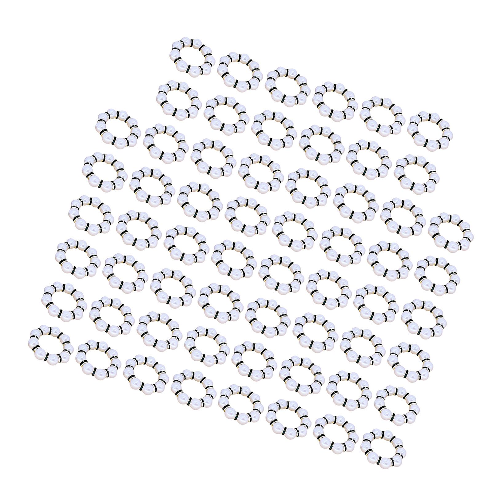 carotoe Of 60 Elegant Tissue Buckles Beautiful Tissue Holders Rings Practical Serviettes Rings Texture Party Dinner Tableware