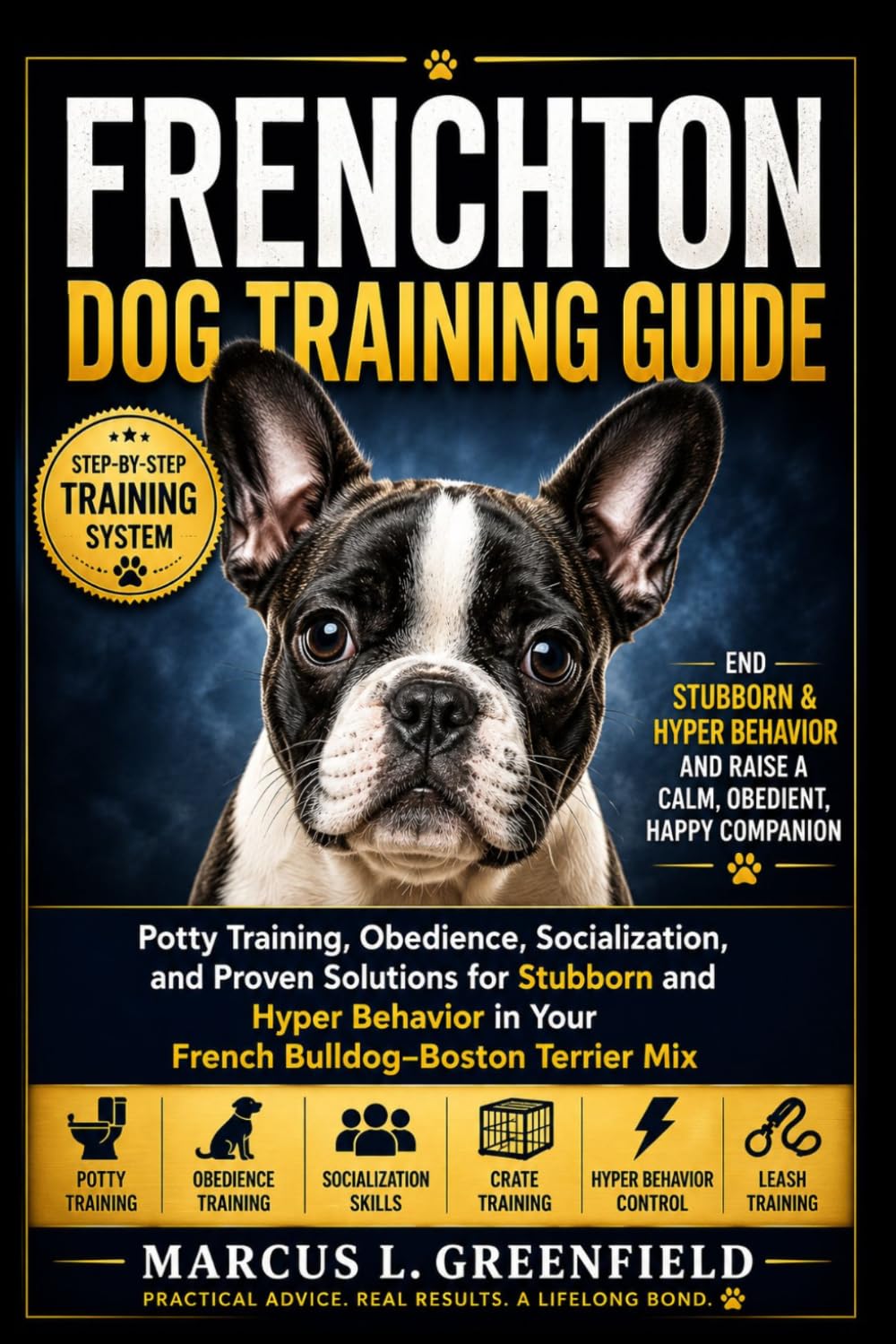 FRENCHTON DOG TRAINING GUIDE: Potty Training, Obedience, Socialization, and Proven Solutions for Stubborn and Hyper Behavior in Your French Bulldog–Boston Terrier Mix