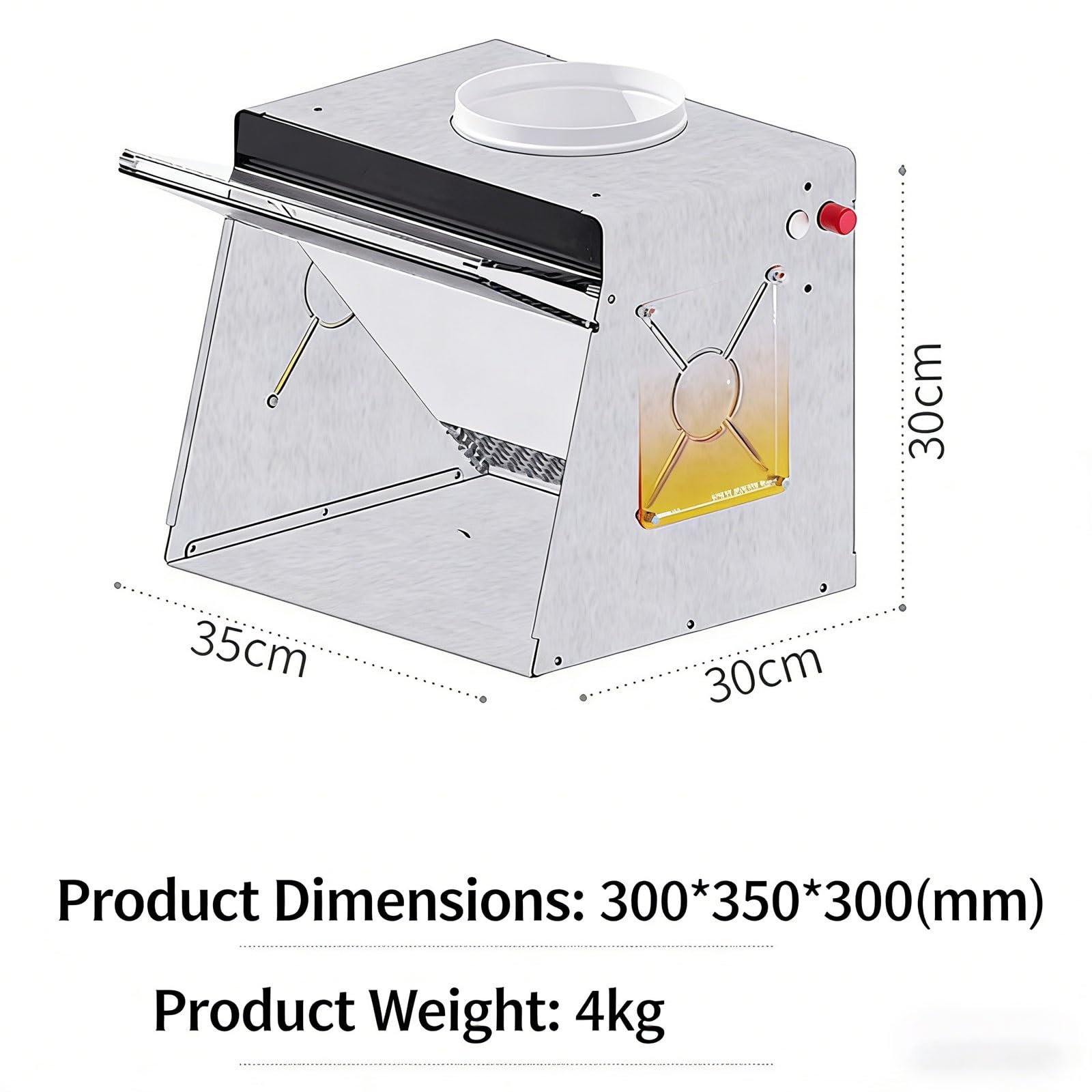 Station de pulvérisation portable pour aérographe, ventilateur réglable de 300 m³/h et lumière LED pour modélisme, peinture artisanale, facile à nettoyer