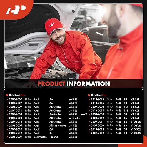 Miniatura 2 de A-Premium Compresor de A/C con embrague compatible con Audi Q7, A6, A6 Quattro, A8 Quattro, Allroad Quattro, R8, RS4, RS5, S4, S5, S6, S8 y