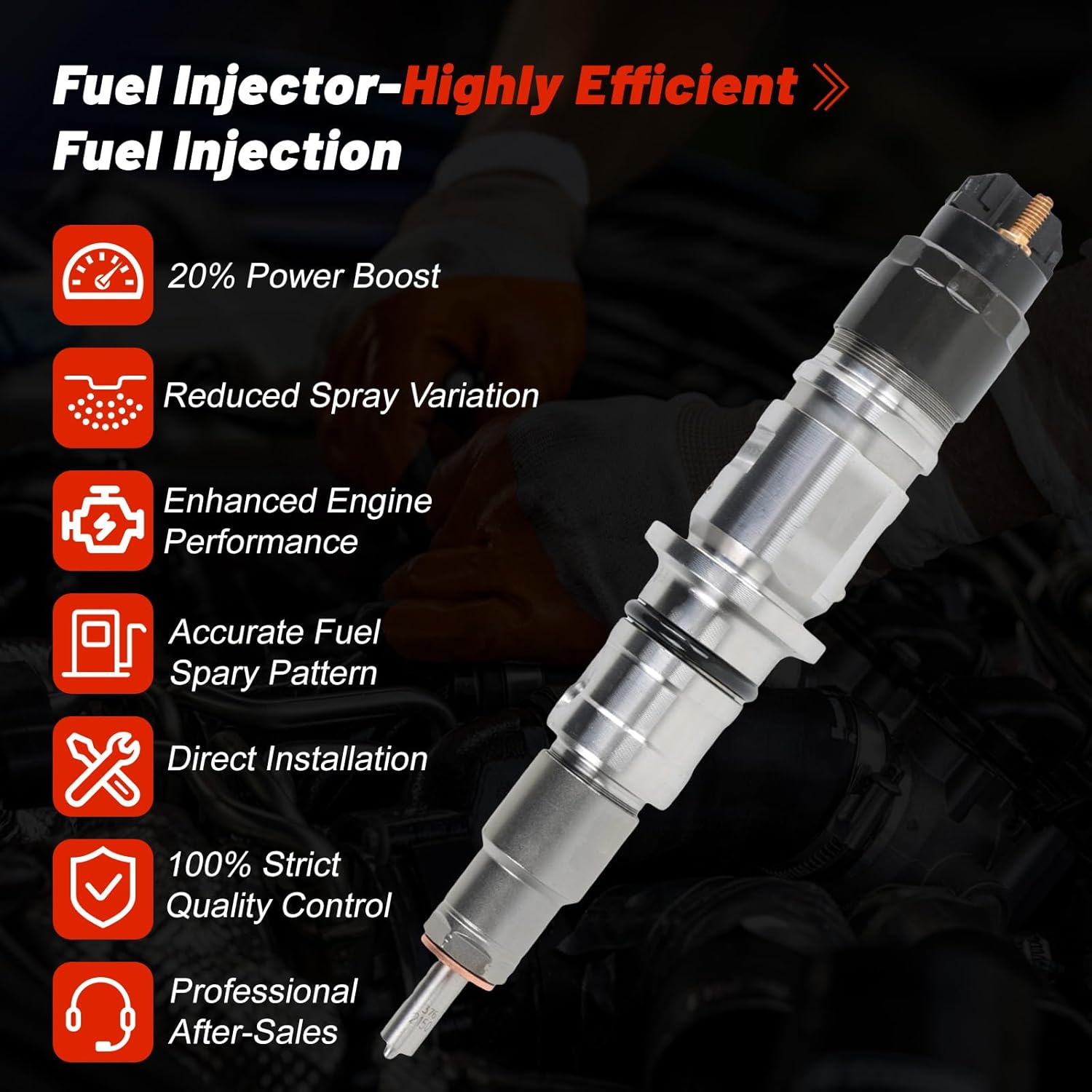 0445120177 5254261 5254261NX Common Rail Injector for Cummins ISB QSB 6.7L Dodge Ram 1500 2500 3500 Freightliner Trucks Komatsu PC240LC-10 WA320 Excavator